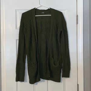 Army green sweater